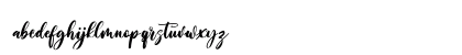Shineshort Free Font Regular Lowercase Preview
