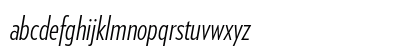 Verlag Compressed Light Italic Lowercase Preview