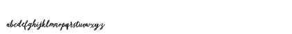 Elisofia Calvin Regular Lowercase Preview