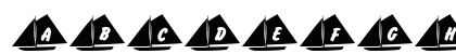 101! Jake's Sailing Regular Lowercase Preview