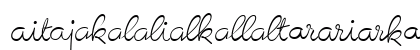 Birthday Ligatures One Regular Lowercase Preview