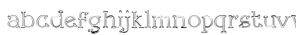 Rough LT Regular Lowercase Preview