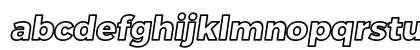 Trueno ExtraBold Outline Italic Lowercase Preview