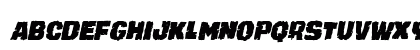 Jugger Rock Condensed Italic Condensed Italic Lowercase Preview