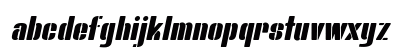 Bluefish STENCIL DEMO Italic Lowercase Preview