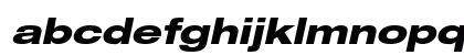 Helvetica Neue LT Pro 83 Heavy Extended Oblique Preview