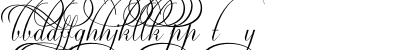 Ambassador Script Swashes Regular Lowercase Preview