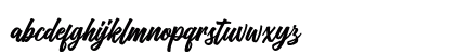 Vriegbe Script Regular Lowercase Preview