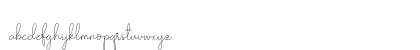 Olivia Regular Lowercase Preview