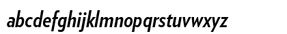 Verlag Condensed Bold Italic Lowercase Preview