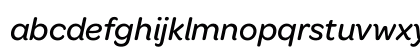Omnes Medium Italic Lowercase Preview