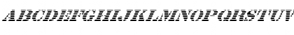 FZ UNIQUE 25 STRIPED ITALIC Normal Font