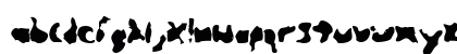 Glimmer Regular Lowercase Preview