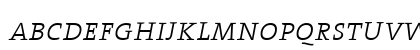 TheSerif ExtraLight Italic Lowercase Preview