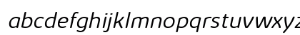 Kabrio Soft Light Italic Lowercase Preview