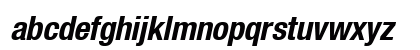 HeaveneticaCond7 BoldOblSH Lowercase Preview