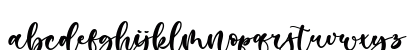 Hillary - Beauty and Lovely Fon Regular Lowercase Preview