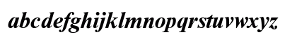 NewtonDOSCTT BoldItalic Lowercase Preview