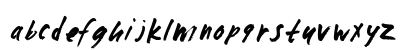 Zombie Checklist Alpha Regular Lowercase Preview