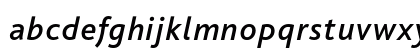 BlissPro Medium Italic Lowercase Preview