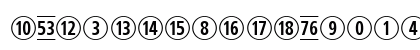 CombiNumerals Pro Regular Lowercase Preview