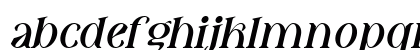 Fatin Gengky Italic Lowercase Preview