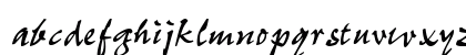 P700-Script Regular Lowercase Preview