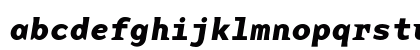 BaseMono Bold Italic Lowercase Preview