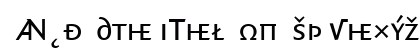 QuadraatSans Regular Lowercase Preview