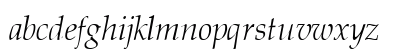 LatinoPal3 LightItalicSH Lowercase Preview