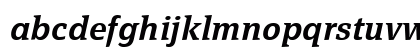 PageSerifTF-DemiBoldItalic Regular Lowercase Preview