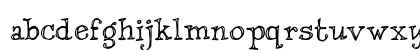 Dannette Outline Regular Lowercase Preview