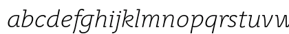 Juvenis Light Light Italic Lowercase Preview