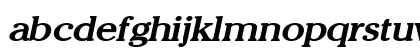 ChelseyWide BoldItalic Lowercase Preview
