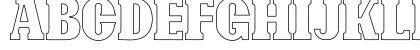 Bonaro Outline Demo Outline Lowercase Preview
