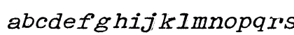 Speedwriter Normal Lowercase Preview