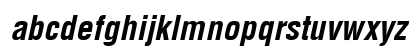 VNI-Helve-Condense Bold-Italic Lowercase Preview
