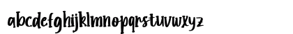 Ghostly Regular Lowercase Preview