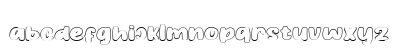 Hidden Cocktails Regular Rough Outline Lowercase Preview