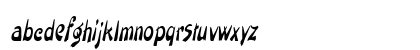 PaintbrushCondensed Italic Lowercase Preview