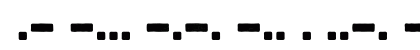Bootcamp Morsecode Regular Lowercase Preview