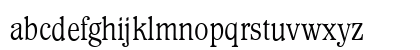 WaverlyLightCondensed Roman Lowercase Preview