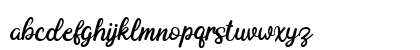 Adeghio Dafont Regular Lowercase Preview