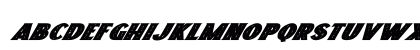 Freakland Italic Regular Lowercase Preview