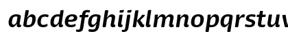 Dancer Pro Bold Italic Lowercase Preview