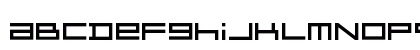F-Zero GX Menu Font Regular Lowercase Preview