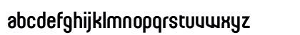 Roways Regular Lowercase Preview