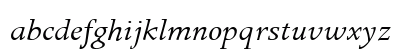 Apollo MT Italic Lowercase Preview
