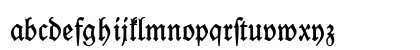 Leipzig Fraktur Bold Regular Lowercase Preview