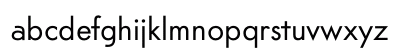 Am Sans Regular Lowercase Preview